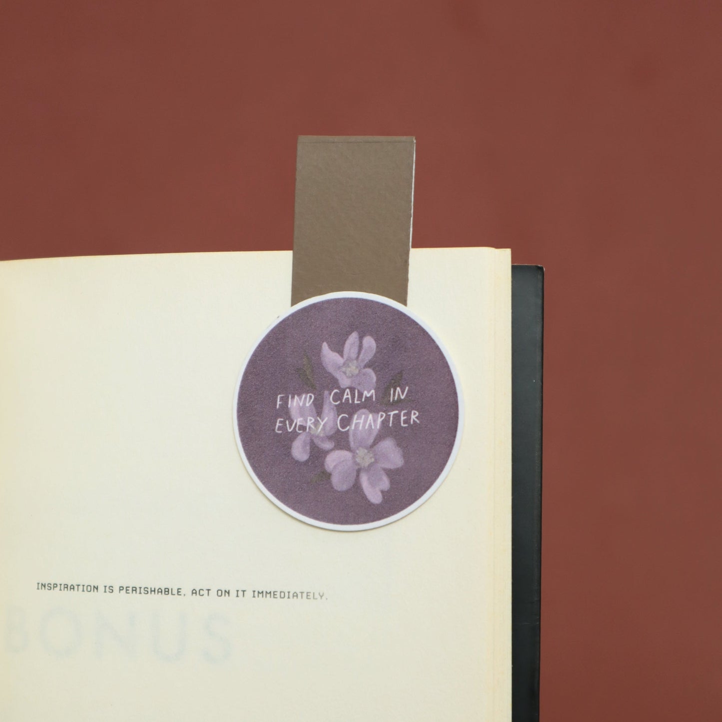 Calm In Every Chapter | Magnetic Bookmark