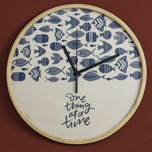One thing at a time |  Handcrafted Wall Clock