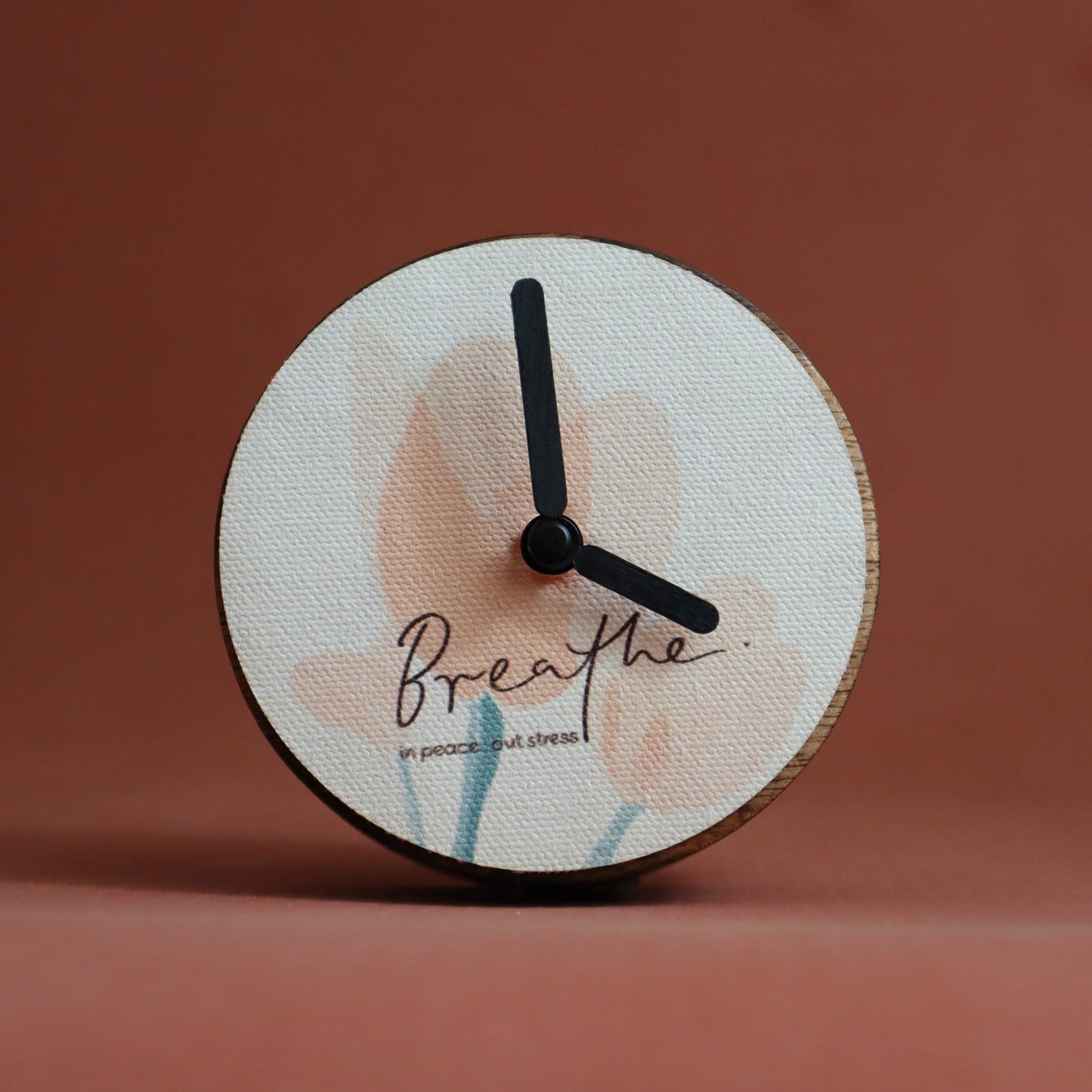 Breathe |  Handcrafted Desk Clock