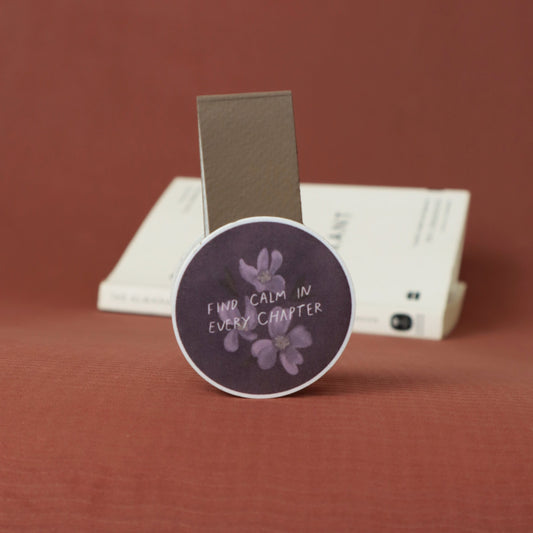 Calm In Every Chapter | Magnetic Bookmark