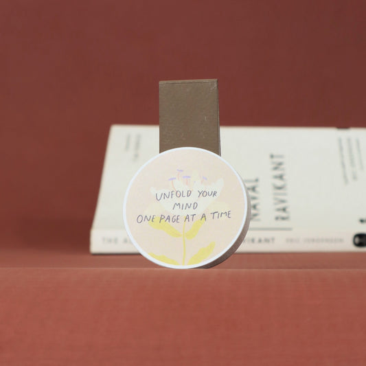 Unfold Your Mind | Magnetic Bookmark